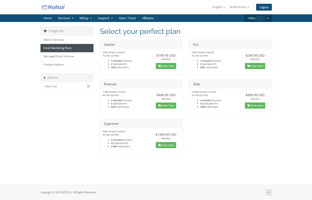 hotsol marketing plans