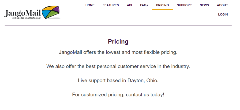 jangomail pricing