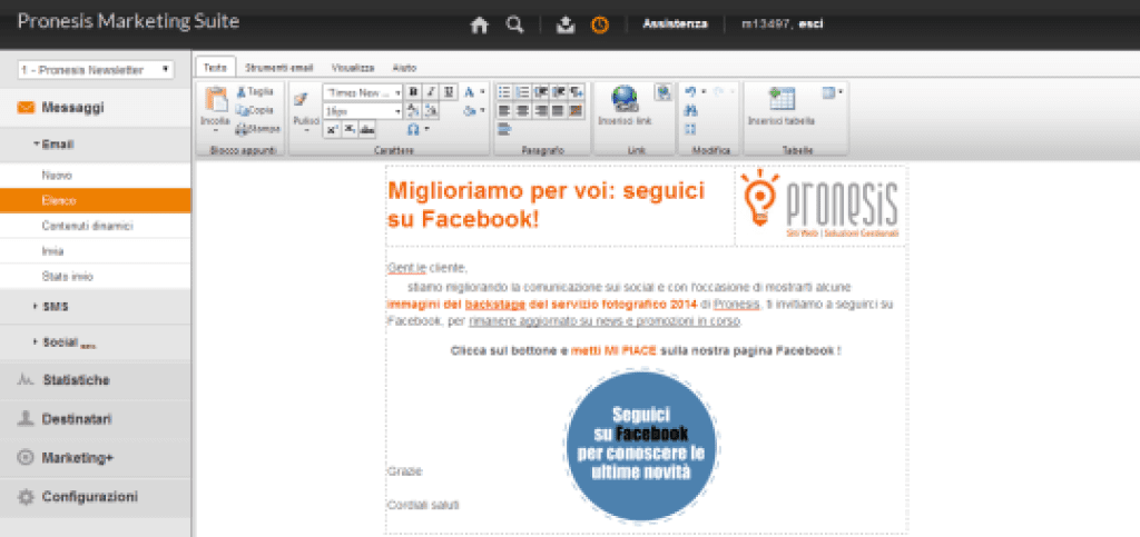 pronesis email marketing