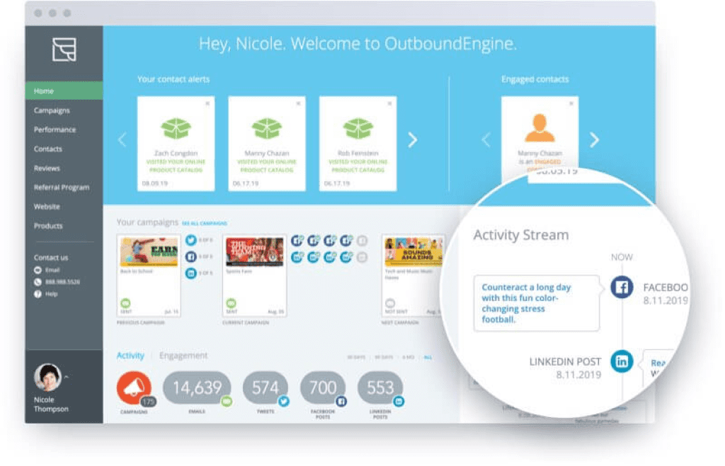 outboundengine dashboard