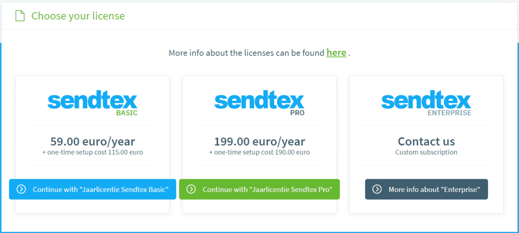 sendtex pricing