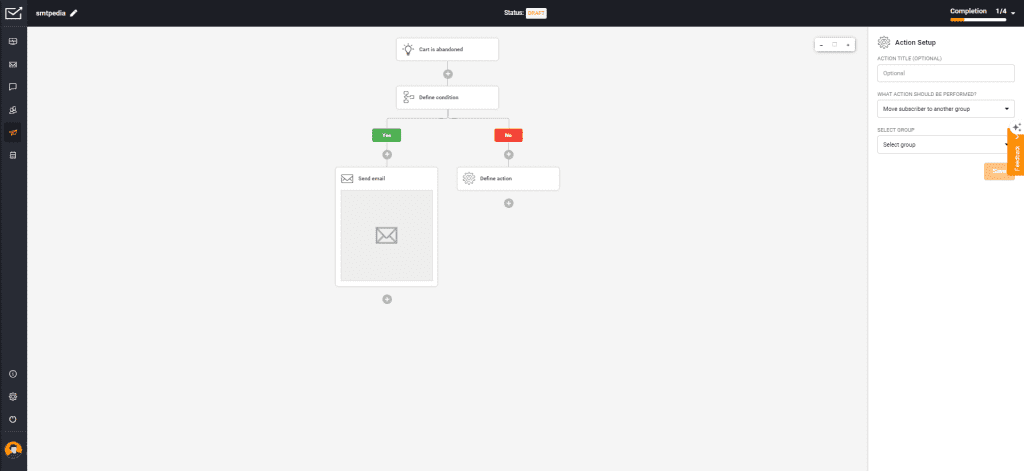 sender.net automation workflow