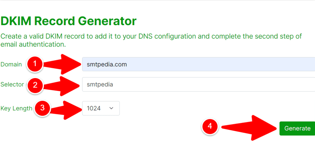 free dkim record generator